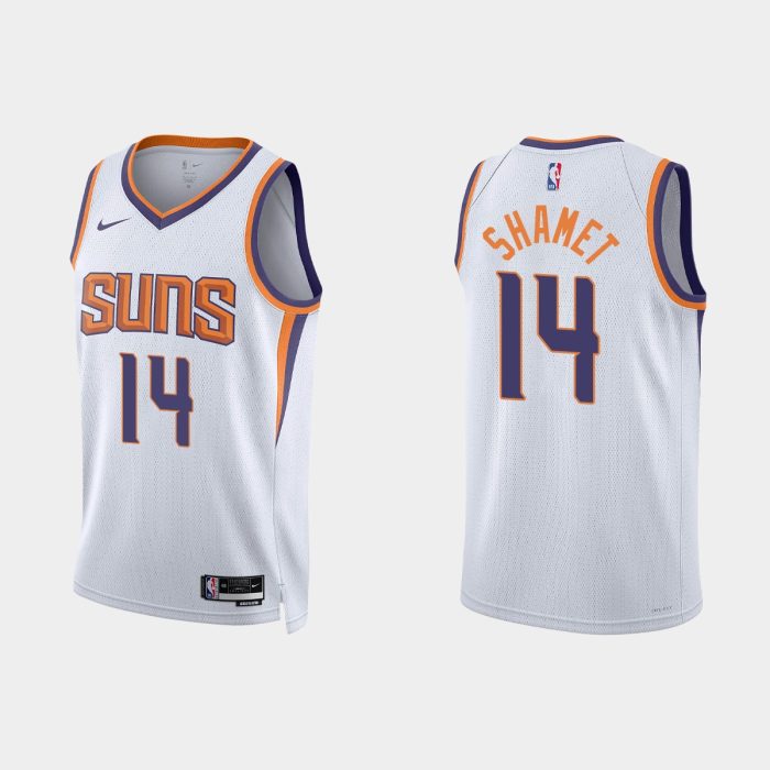 Phoenix Suns Landry Shamet #14 Association Edition White Jersey