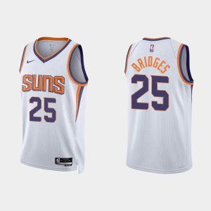 Phoenix Suns Mikal Bridges #25 Association Edition White Jersey