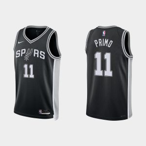 San Antonio Spurs #11 Joshua Primo Icon Edition Black 2022-23 Jersey