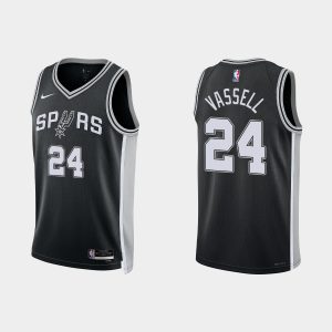 San Antonio Spurs #24 Devin Vassell Icon Edition Black 2022-23 Jersey