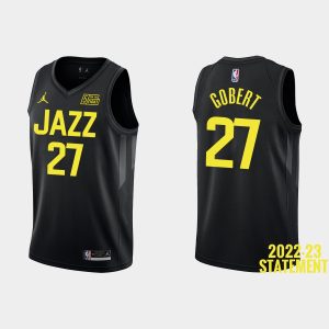 Utah Jazz Rudy Gobert #27 Black 2022-23 Statement Edition Jersey