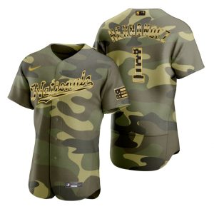 Washington Nationals Cesar Hernandez Camo 2022 Armed Forces Day Jersey