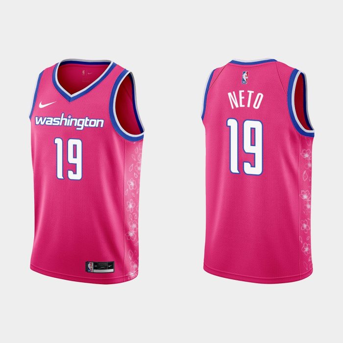 Washington Wizards #19 Raul Neto 2022-23 Cherry Blossom City Pink Jersey