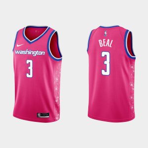Washington Wizards #3 Bradley Beal 2022-23 Cherry Blossom City Pink Jersey