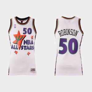 Western Conference Oklahoma City Thunder David Robinson White 1995 NBA All-Star #50 Jersey