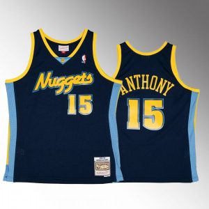 Carmelo Anthony #15 Denver Nuggets Alternate 2006-07 Navy Throwback Jersey
