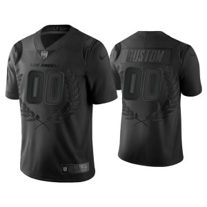 Custom Los Angeles Chargers Black Limited Jersey