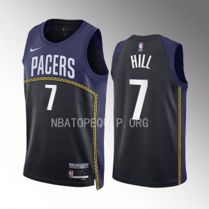 George Hill Indiana Pacers 2022-23 City Edition Black #7 Jersey Swingman