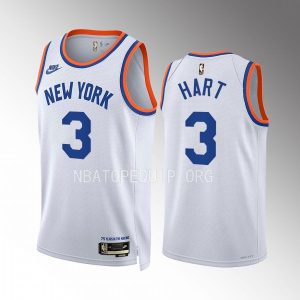 Josh Hart New York Knicks 2022-23 Classic Edition White #11 Jersey Swingman
