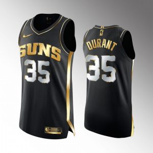 Kevin Durant Phoenix Suns #35 Black Golden Edition Jersey