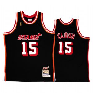 Miami Heat Cloud J.Cole Dreamer Black Jersey #15 Throwback