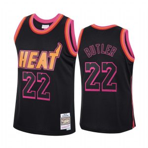 Miami Heat Jimmy Butler Black Rings Collection HWC Jersey #22