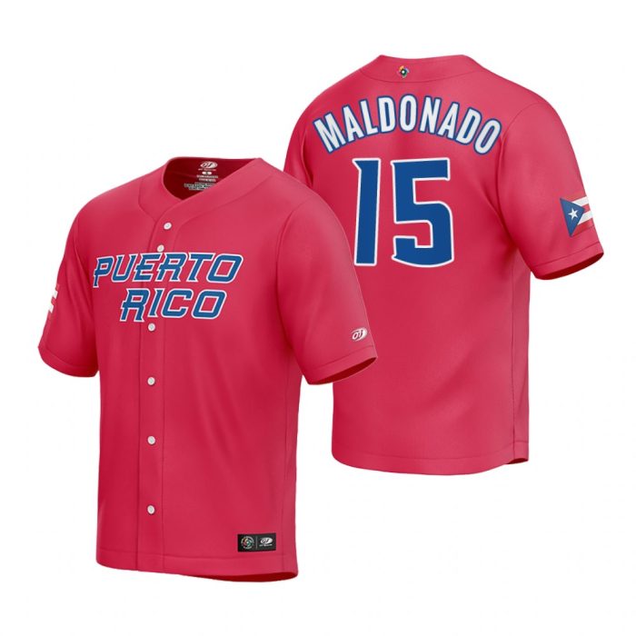 Puerto Rico Baseball Martin Maldonado Red 2023 World Baseball Classic Jersey
