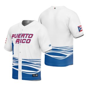 Puerto Rico Baseball White 2023 World Baseball Classic Jersey