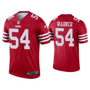 San Francisco 49ers Fred Warner Scarlet 2022-23 Legend Jersey