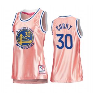 Stephen Curry Golden State Warriors Rose Gold Jersey #30 Pink 75th Anniversary Women Tank