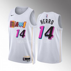 Tyler Herro Miami Heat 2022-23 City Edition White #14 Jersey Mashup Vol.2