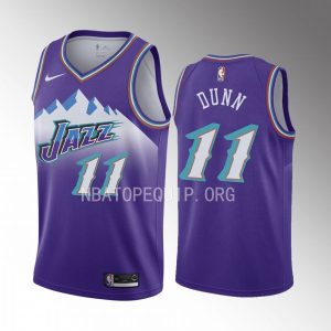 Utah Jazz Kris Dunn 2022-23 Classic Edition Purple #11 Jersey Swingman