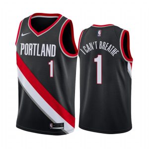 Anfernee Simons I Can't Breathe Blazers Icon Jersey