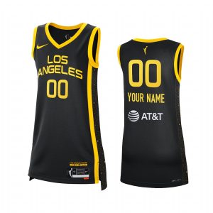 Custom Los Angeles Sparks Rebel Edition 2021 Victory Black Jersey WNBA