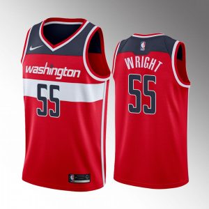 Delon Wright #55 Washington Wizards Icon Edition Red Jersey