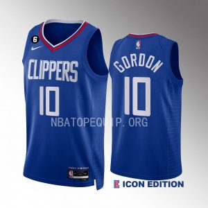 Eric Gordon 2022-23 LA Clippers Blue #10 Icon Edition Jersey Swingman