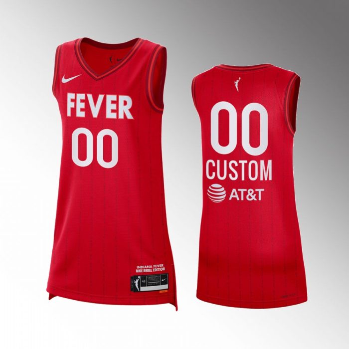 Indiana Fever Custom Red #00 2023 Rebel Edition Unisex Victory Jersey