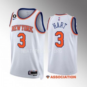 Josh Hart New York Knicks 2022-23 Association Edition White #11 Jersey Swingman