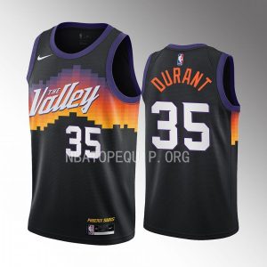 Kevin Durant Phoenix Suns #35 Black Jersey 2022-23 Valley City Swingman