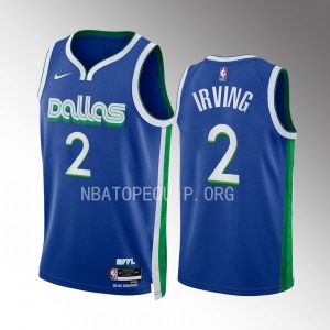 Kyrie Irving 2022-23 Dallas Mavericks Blue #2 City Edition Jersey Swingman