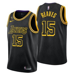 Los Angeles Lakers Earned Edition #15 Austin Reaves Black Swingman Jersey