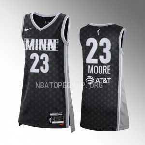 Maya Moore Rebel Edition WNBA MVP Unisex Black Jersey Minnesota Lynx #23
