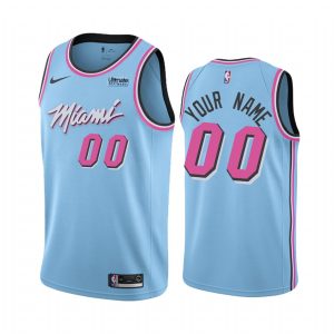 Miami Heat Custom #00 City Vice Night Jersey