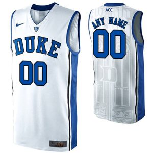 NCAA Duke Blue Devils White Customized College Basketball Jersey