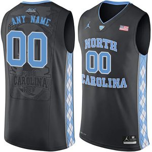 NCAA North Carolina Tar Heels Black Customized College Basketball Jersey