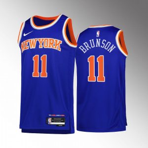 New York Knicks Jalen Brunson #11 Blue Icon Edition Jersey 2022-23 Swingman