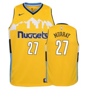 Nuggets Youth Jamal Murray #27 Statement Yellow Jersey
