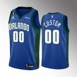 Orlando Magic Custom 2022-23 Statement Edition Blue #00 Jersey Swingman