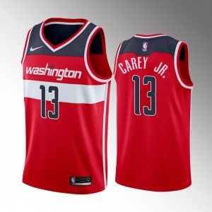 Vernon Carey Jr. Icon Edition Washington Wizards #13 Red Jersey Swingman