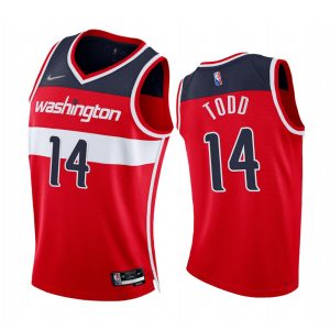 Wizards Isaiah Todd 75th Diamond Anniversary Red 2021-22 Jersey Icon Edition