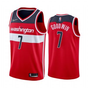 Wizards Jordan Goodwin Icon Edition Red 2021-22 Jersey 75th Diamond