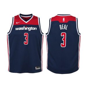 Wizards Youth Bradley Beal #3 Statement Edition Navy Jersey