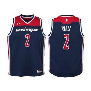 Wizards Youth John Wall #2 Statement Edition Navy Jersey