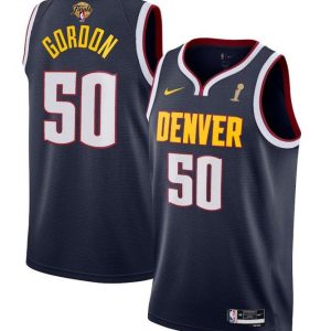 Men Denver Nuggets #50 Aaron Gordon Navy 2023 Finals Champions Icon EditionStitched Jersey