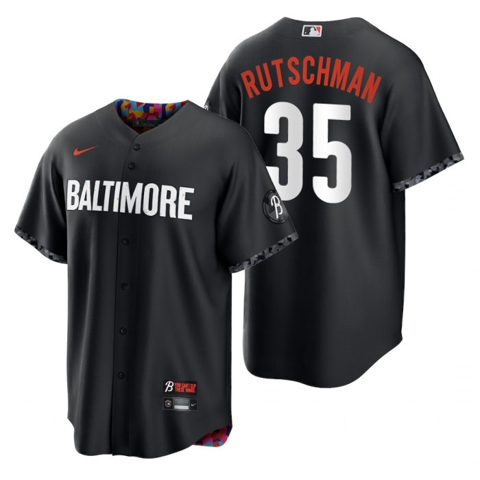 Baltimore Orioles Adley Rutschman Black 2023 City Connect Replica Jersey