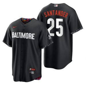 Baltimore Orioles Anthony Santander Black 2023 City Connect Replica Jersey