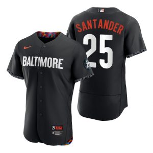 Men Baltimore Orioles Anthony Santander Black 2023 City Connect Jersey