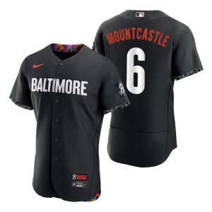 Men Baltimore Orioles Ryan Mountcastle Black 2023 City Connect Jersey