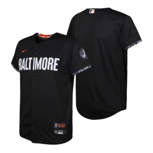Youth Baltimore Orioles Black 2023 City Connect Replica Jersey
